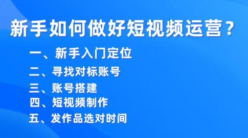 抖音干货分享：新手怎样做好短视频运营？？？？？